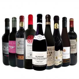  ブルゴーニュ bourgogne 入りで1本あたり1000円 税別 RED WINE LOVER 赤ワイン wine 好きのための高品質赤ばかり揃えた厳選9本セット set 