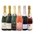  豪華絢爛 グランクリュ白とロゼ rose まで入った圧倒的エレガンス 白＆ロゼ rose シャンパンの宴 リッチで優美な高級シャンパン6本セット set 