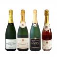  特級グランクリュ入り 1本あたり2500円 税別 厳選された高級辛口シャンパンがこの価格 さらにお得になった豪華絢爛シャンパン4本セット set 