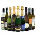  1本あたり600円 税別 白祭り 白泡&白ワイン wine だけの辛口白FESTIVAL スッキリ爽快キレのある白好きのためのスペシャル9本 