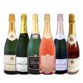  豪華絢爛 グランクリュ白とロゼ rose まで入った圧倒的エレガンス 白＆ロゼ rose シャンパンの宴 リッチで優美な高級シャンパン6本セット set 