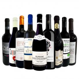  ブルゴーニュ bourgogne 入りで1本あたり1000円 税別 RED WINE LOVER 赤ワイン wine 好きのための高品質赤ばかり揃えた厳選9本セット set 