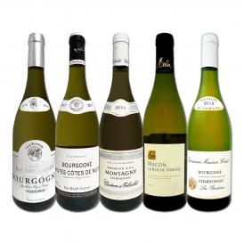  厳選ブルゴーニュ bourgogne 白ワイン wine 5本セット set 