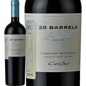 コノスル・２０バレル・リミテッド・エディション・カベルネ・ソーヴィニョン 2016 チリ 赤ワイン wine 750ml 辛口 Cono Sur 96点 