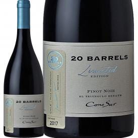 ピノノワール コノスル・２０バレル・リミテッド・エディション・ピノ・ノワール 2017 チリ 赤ワイン wine 750ml 辛口 Cono Sur 92点 