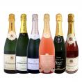  豪華絢爛 グランクリュ白とロゼ rose まで入った圧倒的エレガンス 白＆ロゼ rose シャンパンの宴 リッチで優美な高級シャンパン6本セット set 