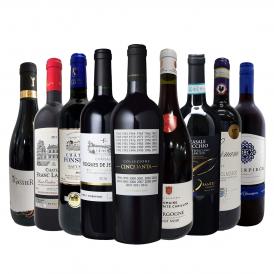  端数在庫一掃 すべて厳選格上赤ワイン wine 9本セット set 