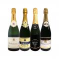  シャンパン4本1万円 税別 1本あたり2500円 税別 厳選された高級辛口シャンパンがこの価格 さらにお得になった豪華絢爛シャンパン4本セット set 