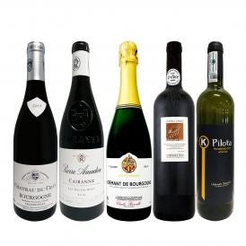  30%OFF ワイン wine 好き必見セレクト 格上贅沢なる上質ワイン wine だけ 欧州を徹底的に厳選した上級赤白泡5本 