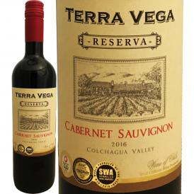 テラ・ヴェガ・カベルネ・ソーヴィニョン・レゼルヴァ2016 チリ 赤ワイン wine 750ml 辛口 フルボディ Terra Vega