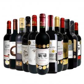  39％OFF 圧巻の金賞尽くし 金賞合計35個 ボルドー bordeaux 、南仏、スペイン Spain から金賞を獲得した厳選赤のみを選び抜いた、豪華金賞赤ワイン wine 12本 