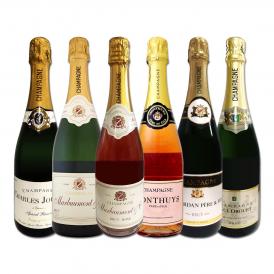  40%OFF 豪華絢爛 ロゼ rose シャンパンも入った圧倒的贅沢シャンパン これぞ最高級エレガンス 辛口シャンパン6本セット set 