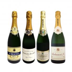  第7弾 シャンパン4本11000円 税込 1本あたり2750円 税込 厳選された高級辛口シャンパンがこの価格 さらにお得になった豪華絢爛シャンパン4本セット set 