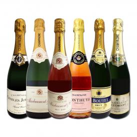  40%OFF 豪華絢爛 ロゼ rose シャンパンも入った圧倒的贅沢シャンパン これぞ最高級エレガンス 辛口シャンパン6本セット set 