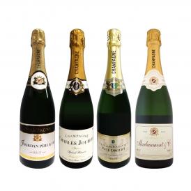  第8弾 シャンパン4本11000円 税込 1本あたり2750円 税込 厳選された高級辛口シャンパンがこの価格 さらにお得になった豪華絢爛シャンパン4本セット set 
