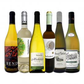  世界の白ワイン wine ・オンパレード 毎日飲んでも飲み飽きない５品種６本セット set 