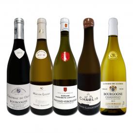  厳選ブルゴーニュ bourgogne 白ワイン wine 5本セット set 