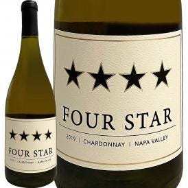 フォー・スター・ナパ・ヴァレー・シャルドネ chardonnay  2019 アメリカ America 白ワイン wine 750ml 辛口 Four Star Napa Valley 