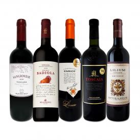  ルカ・マローニ98点2本入り 厳選トスカーナ赤ワイン wine 5本セット set 