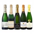  ぜんぶクレマン clement フランス France の高級瓶内2次発酵の伝統製法 クレマン clement だけの至福なるスパークリング sparkling ワイン wine セット set 5