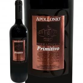 アッポローニオ・テラニョーロ・サレント・プリミティーヴォ 2019 イタリア Italy 赤ワイン wine 750ml フルボディ 辛口