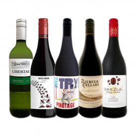  南アフリカ満喫セット set 世界でもっとも美しいワイン wine 産地と呼ばれる南アらしいワイン wine 5本セット set 