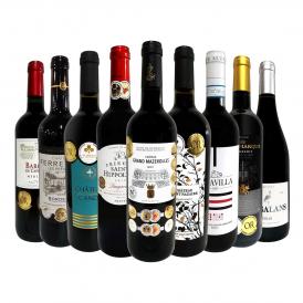  第34弾 14冠金賞ボルドー bordeaux に3冠金賞が2本 間違いありません すべて評価獲得のモノ凄いワイン wine ばかりを揃えた超目玉お買い得スペシャル赤9本セッ