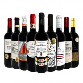  第35弾 14冠金賞ボルドー bordeaux に3冠金賞が2本 間違いありません すべて評価獲得のモノ凄いワイン wine ばかりを揃えた超目玉お買い得スペシャル赤9本セッ