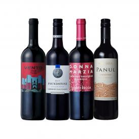  この季節におすすめ 世界の濃い赤ワイン wine 4本セット set 