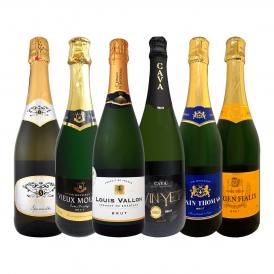 スパークリング sparkling ワイン wine セット set 第187弾 ベスト・オブ・スパーク 当店厳選 高級クレマン clement も入った極旨泡ばかりの辛口スパークリング
