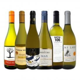  マスターオブワイン wine 監修のカリフォルニアシャルドネ chardonnay をはじめ、新世界のシャルドネ chardonnay づくし６本セット set 評価誌92点のワイン wi