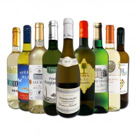  極旨ブルゴーニュ bourgogne 入り 端数在庫一掃 白ワイン wine 9本セット set 