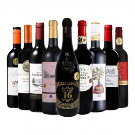  第43弾 間違いありません すべて評価獲得のモノ凄いワイン wine ばかりを揃えた超目玉お買い得スペシャル赤9本セット set 