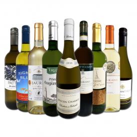  極旨ブルゴーニュ bourgogne 入り 端数在庫一掃 白ワイン wine 9本セット set 