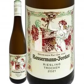 Dr.Von．バッサーマン・ヨルダン エステート・リースリング 2021 【ドイツ】【白ワイン】【750ml】【ミディアムボディ寄りのライトボディ】【辛口】【オーガニック認証（EUリーフ）】