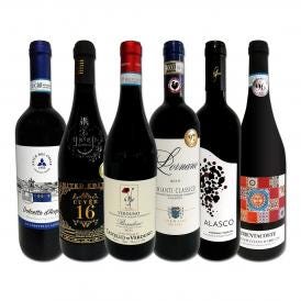  バラエティ豊かな個性を満喫 充実感たっぷりのイタリア Italy 赤ワイン wine 6本セット set 
