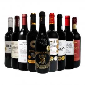  第45弾 間違いありません すべて評価獲得のモノ凄いワイン wine ばかりを揃えた超目玉お買い得スペシャル赤9本セット set 