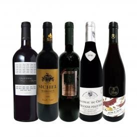  端数在庫一掃 高級贅沢なワイン wine ばかり赤5本セット set 