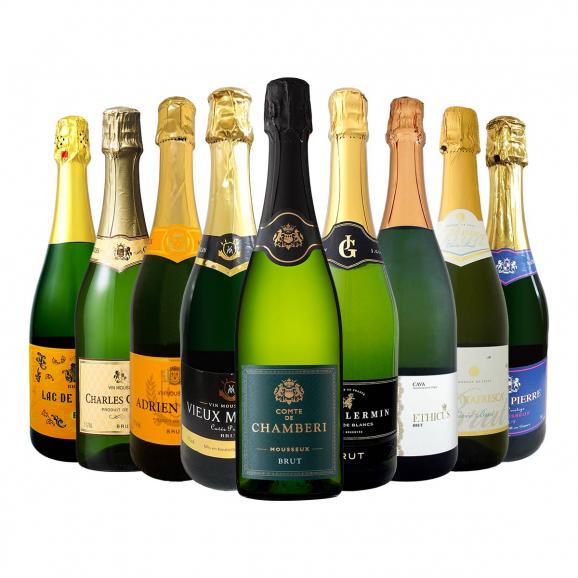 スパークリング sparkling ワイン wine セット set 第113弾 1本当たり945円 税込 辛口スパークリング sparkling ワイン wine 750ml 9本セット set ワ01