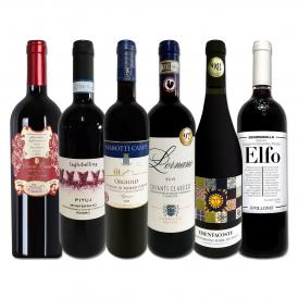  バラエティ豊かな個性を満喫 充実感たっぷりのイタリア Italy 赤ワイン wine 6本セット set 