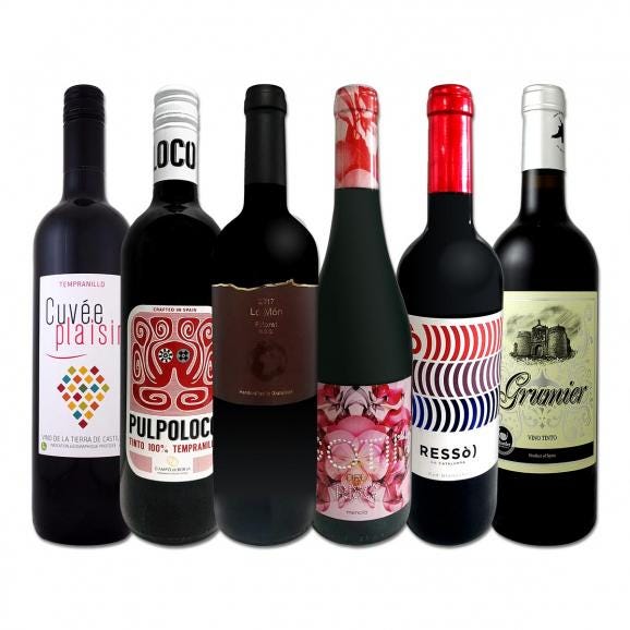  スペイン Spain 全土の地ワイン wine 満喫 スペイン Spain おうちバル赤ワイン wine 6本セット set 01