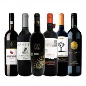  新世界のお買い得赤ワイン wine 6本セット set 各地の個性豊かな品種を楽しめる内容です 