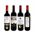  ロブション御用達の極上サンテミリオン入り 厳選ボルドー bordeaux 赤ワイン wine 4本セット set 