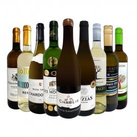  第45弾 シャブリ chablis 入り 1本あたり1,162円 税込 人気白ワイン wine 勢揃い 自信をもってお届けするお手頃価格で厳選辛口白ワイン wine 9本セット set 