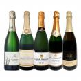  ぜんぶクレマン clement フランス France の高級瓶内2次発酵の伝統製法 クレマン clement だけの至福なるスパークリング sparkling ワイン wine セット set 5