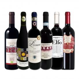  バラエティ豊かな個性を満喫 充実感たっぷりのイタリア Italy 赤ワイン wine 6本セット set 