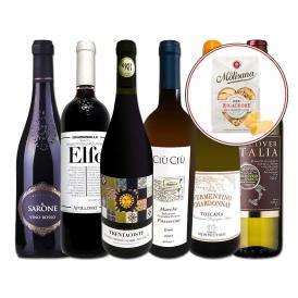  ショートパスタのおまけ付き バラエティ豊かなイタリア Italy ワイン wine 6本セット set 