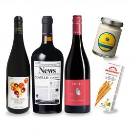 新酒先行予約11月21日以降お届け ボジョレー・ヌーヴォー、ノヴェッロ、ホイリゲ飲み比べセット set おつまみ付き 