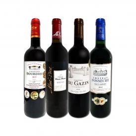  モンペラ入り 厳選ボルドー bordeaux 赤ワイン wine 4本セット set 