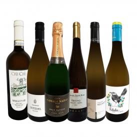  全部オーガニック認証付き 瓶内二次発酵カバ入り ヨーロッパ泡白ワイン wine 6本セット set 